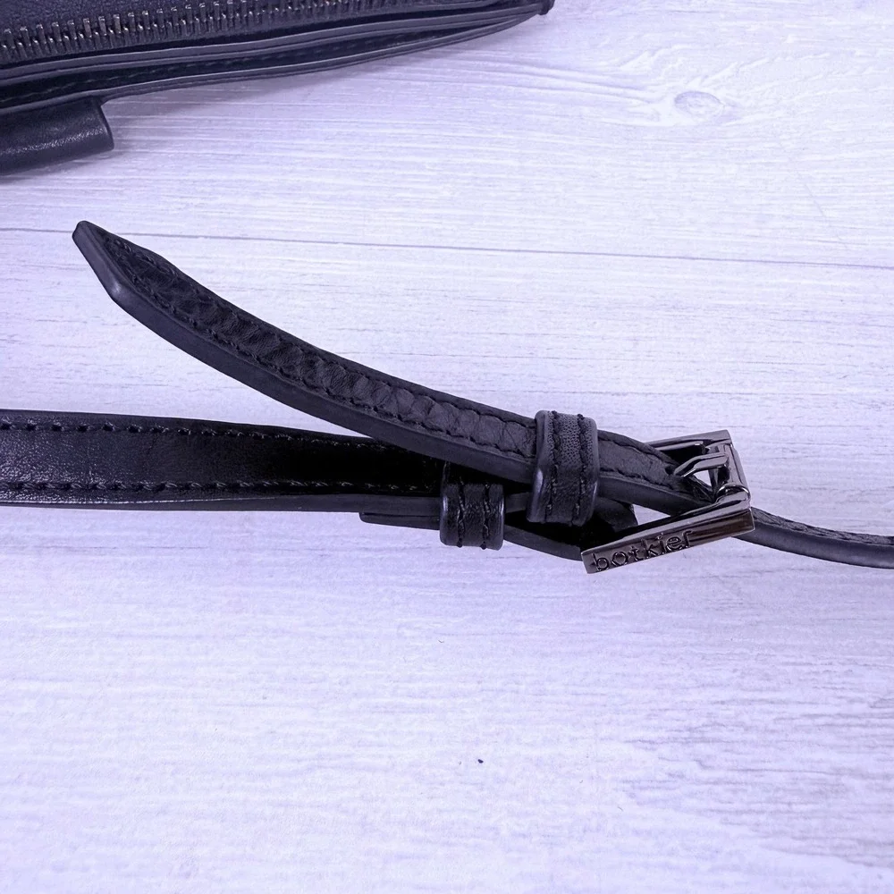 Botkier New York Warren City Small Crossbody Bag Black Leather Studded‎